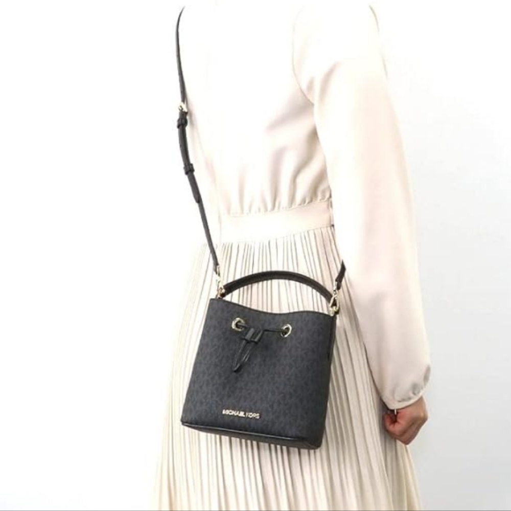 Michael Kors Suri Logo Small Black Crossbody - Picture 8 of 10